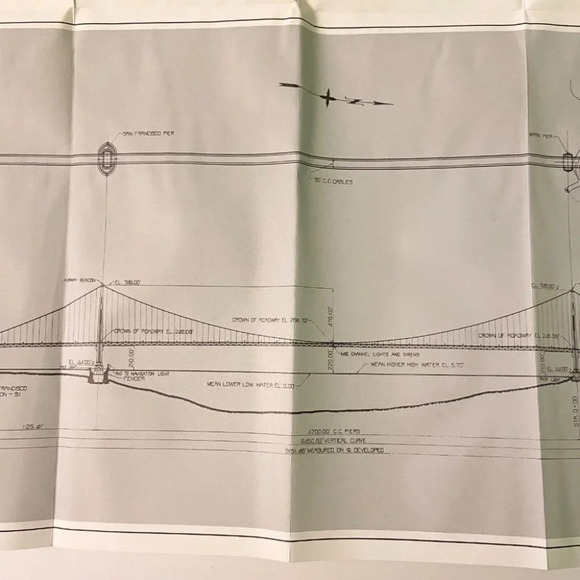 Vintage Golden Gate Bridge Brochure and Map Collectible Travel Souvenirs - Picture 8 of 12